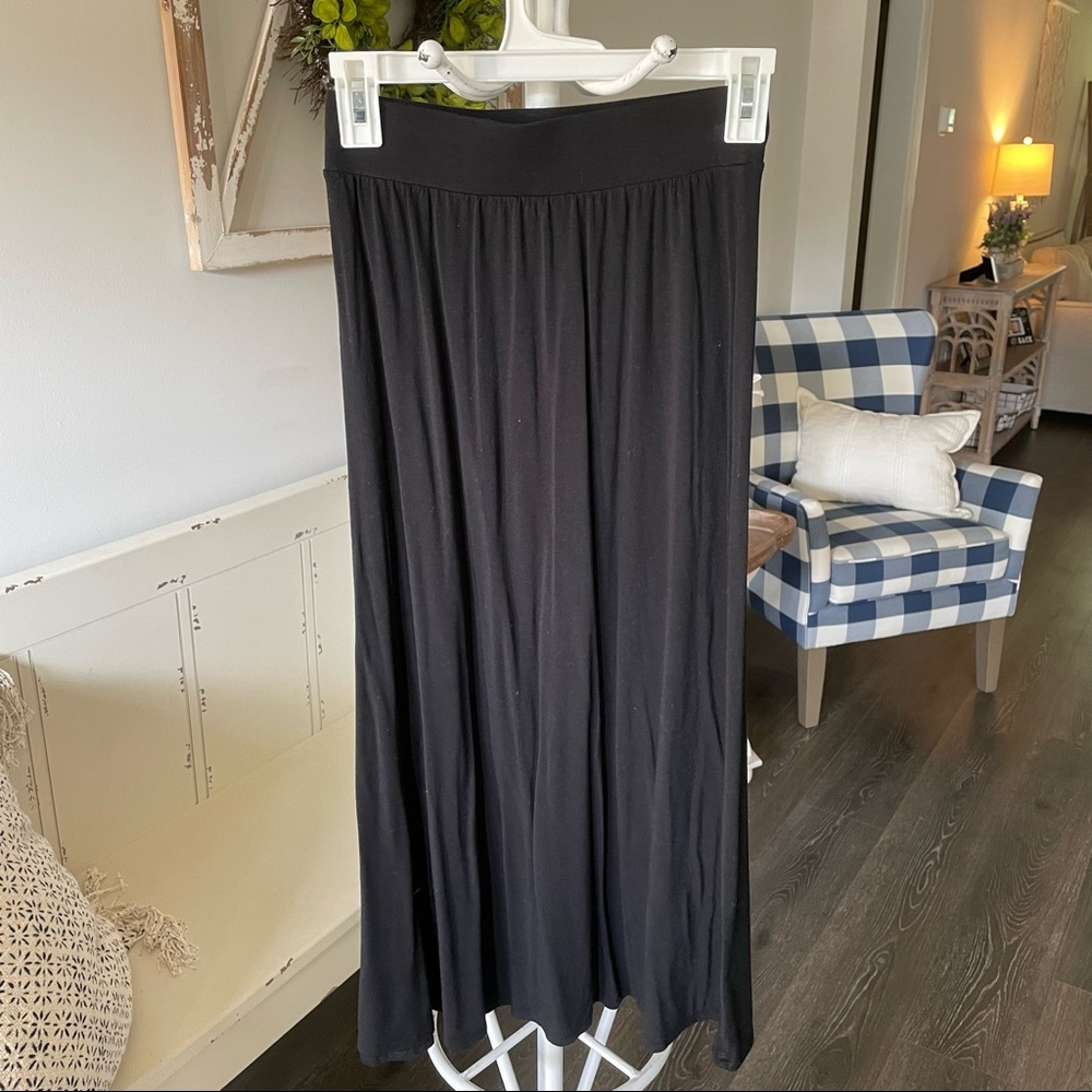 Black maxi skirt